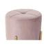 Kép 4/5 - Lábtartó poliészter, fém, mdf, műanyag 38x38x34 cm pink, arany