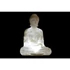 Kép 3/6 - Lámpa asztali Buddha matt üvegszál 25x17x31 cm fehér