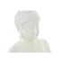 Kép 4/6 - Lámpa asztali Buddha matt üvegszál 25x17x31 cm fehér