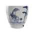 Kép 5/5 - Lámpa asztali elefánt porcelán 40x40x63 cm fehér, kék