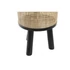 Kép 4/5 - Lámpa asztali fém, rattan 25x25x59 cm fekete, natúr