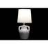 Kép 3/5 - Lámpa asztali füllel porcelán, poliészter 16x16x33 cm gesztenye, sötétszürke 2 féle