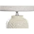 Kép 4/4 - Lámpa asztali porcelán 30x30x60,5 cm fehér, szürke 2 féle