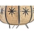 Kép 4/5 - Lámpa asztali virág rattan, fém 37x37x47 cm barna, fekete