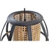 Kép 5/5 - Lámpa mennyezeti bambusz, rattan 34x34x35 cm fekete, barna