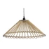 Kép 2/6 - Lámpa mennyezeti rattan 57x57x21 cm barna