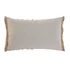 Kép 4/7 - Párna bojtos juta, pamut 50x15x30 cm natúr, törtfehér