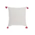 Kép 4/4 - Párna bojtos poliészter 45x10x45 cm színes, fehér 2 féle