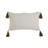 Kép 4/5 - Párna hímzett pamut 50x15x30 cm mustársárga
