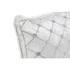 Kép 3/4 - Párna rombusz bársony, poliészter 50x10x30 cm fehér, szürke