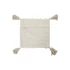 Kép 4/4 - Párnahuzat bojtos pamut 45x3x45 cm bézs