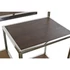 Kép 3/6 - Polc acél, mdf 80x40x200 cm ezüst
