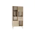 Kép 2/7 - Polc császárfa, mdf 90x37x189 cm natúr