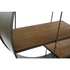 Kép 3/6 - Polc fa, fém 118x34x172 cm barna, fekete
