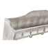 Kép 4/4 - Polc falra akasztóval fa 60x12x23 cm barna, fehér