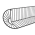 Kép 3/4 - Polc falra fém 60x15x15 cm fekete