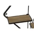 Kép 3/5 - Polc falra fém, mdf 76x15x91,5 cm fekete, natúr