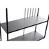 Kép 4/5 - Polc falra tükör fém 59x10x27 cm fekete