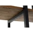 Kép 5/7 - Polc fém, fa 200x38x230 cm barna, fekete
