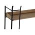 Kép 3/5 - Polc fém, fa 60x18x107 cm natúr, fekete