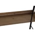 Kép 4/5 - Polc fém, fa 60x18x107 cm natúr, fekete
