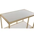 Kép 3/5 - Polc fém, mdf 60x35x111 cm arany, fehér