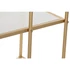 Kép 4/5 - Polc fém, mdf 60x35x111 cm arany, fehér