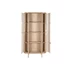 Kép 5/9 - Polc gumifa, rattan 88x36x180 cm natúr