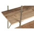 Kép 3/7 - Polc lucfenyő, fém 120x38x190 cm szürke, natúr