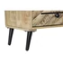 Kép 4/6 - Polc mangófa, fém 100x40x180 cm sötétbarna, fekete