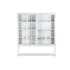 Kép 7/9 - Polc mangófa, fém 170x45x200 cm fehér, fekete