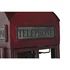 Kép 3/10 - Polc telefonfülke fém 40x38x175 cm piros