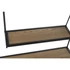 Kép 4/6 - Polc tükör fém, üveg, mdf 120x20x83 cm natúr, fekete