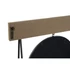 Kép 5/6 - Polc tükör fém, üveg, mdf 120x20x83 cm natúr, fekete