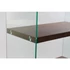 Kép 3/7 - Polc üveg, mdf 80x40x150 cm sötétbarna