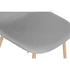 Kép 3/7 - Szék poliészter, fém 44x54x88 cm világosszürke, világosbarna
