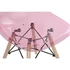Kép 3/7 - Szék pvc, nyírfa 44x46x81 cm pink, natúr