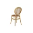 Kép 7/7 - Szék szilfa, rattan, bőr 43x43x89 cm barna, natúr