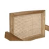 Kép 4/7 - Szék teakfa, rattan 58x56x82 cm natúr