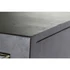 Kép 4/11 - Szekrény akácfa, fém 100x40x175 cm sötétbarna, arany