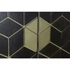 Kép 6/11 - Szekrény akácfa, fém 100x40x175 cm sötétbarna, arany