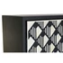 Kép 3/11 - Szekrény csont, poly, mdf 75x40x180 cm fehér, fekete