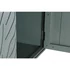 Kép 6/10 - Szekrény fa, fém 106x48x208 cm türkizkék, fehér