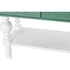 Kép 9/10 - Szekrény fa, fém 106x48x208 cm türkizkék, fehér