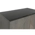 Kép 3/10 - Szekrény fa, rózsaalmafa 70x38x140 cm sötétszürke, arany