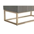 Kép 6/10 - Szekrény fa, rózsaalmafa 70x38x140 cm sötétszürke, arany