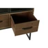 Kép 5/8 - Szekrény fa, üveg, fém 70x34,5x160 cm natúr, fekete
