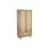 Kép 2/11 - Szekrény mangófa, rattan 90x40x180 cm natúr