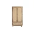 Kép 10/11 - Szekrény mangófa, rattan 90x40x180 cm natúr