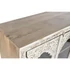 Kép 3/10 - Szekrény mangófa, üveg 107x43x101 cm fehér